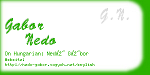 gabor nedo business card